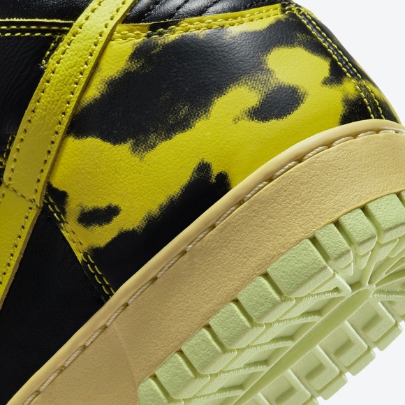 Nike Dunk High 1985 Yellow Acid Wash DD9404 001 - Picture 8 of 11